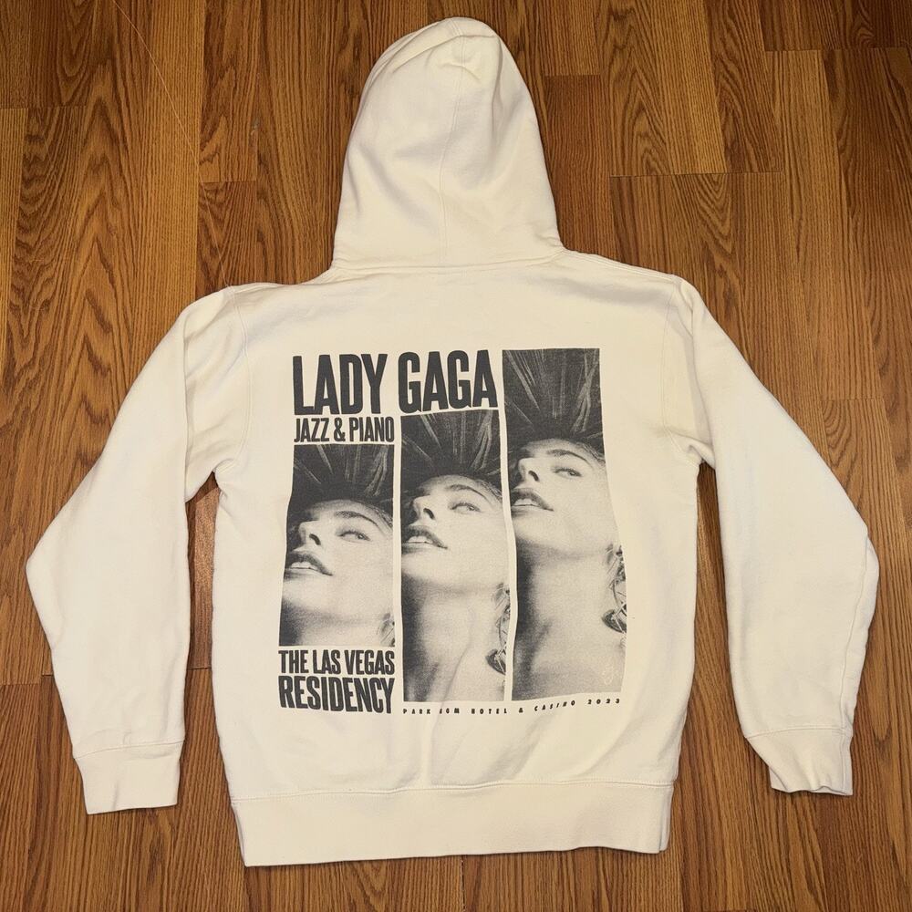 LADY GAGA JAZZ‎ & PIANO LIVE IN LAS VEGAS PARK MGM RESIDENCY TOUR HOODIE 2023 S